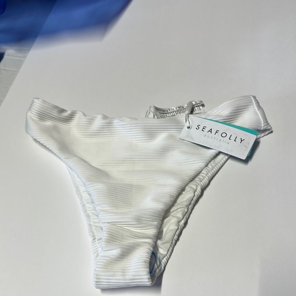 Seafolly Blue Bralette Soft Stretchy Intimates - Picture 5 of 9